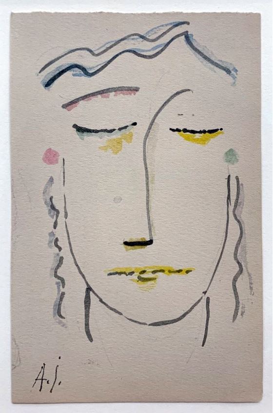 Jawlensky-Head with Closed Eyes-Galerie-JEanne-Munich