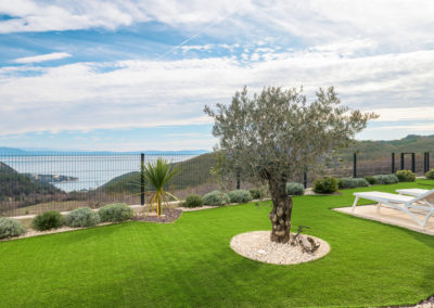 Garden with Seaview, Liberty Hill, Fare Istria