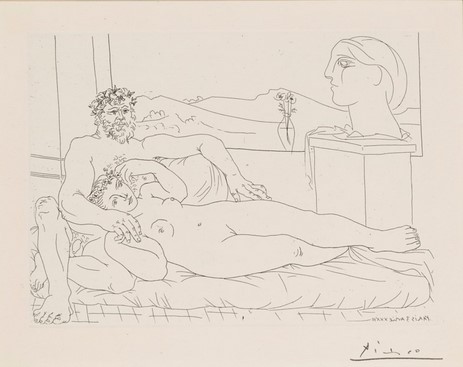 Pablo Picasso, Repos du sculpteur II, Galerie Jeanne - Muenchen